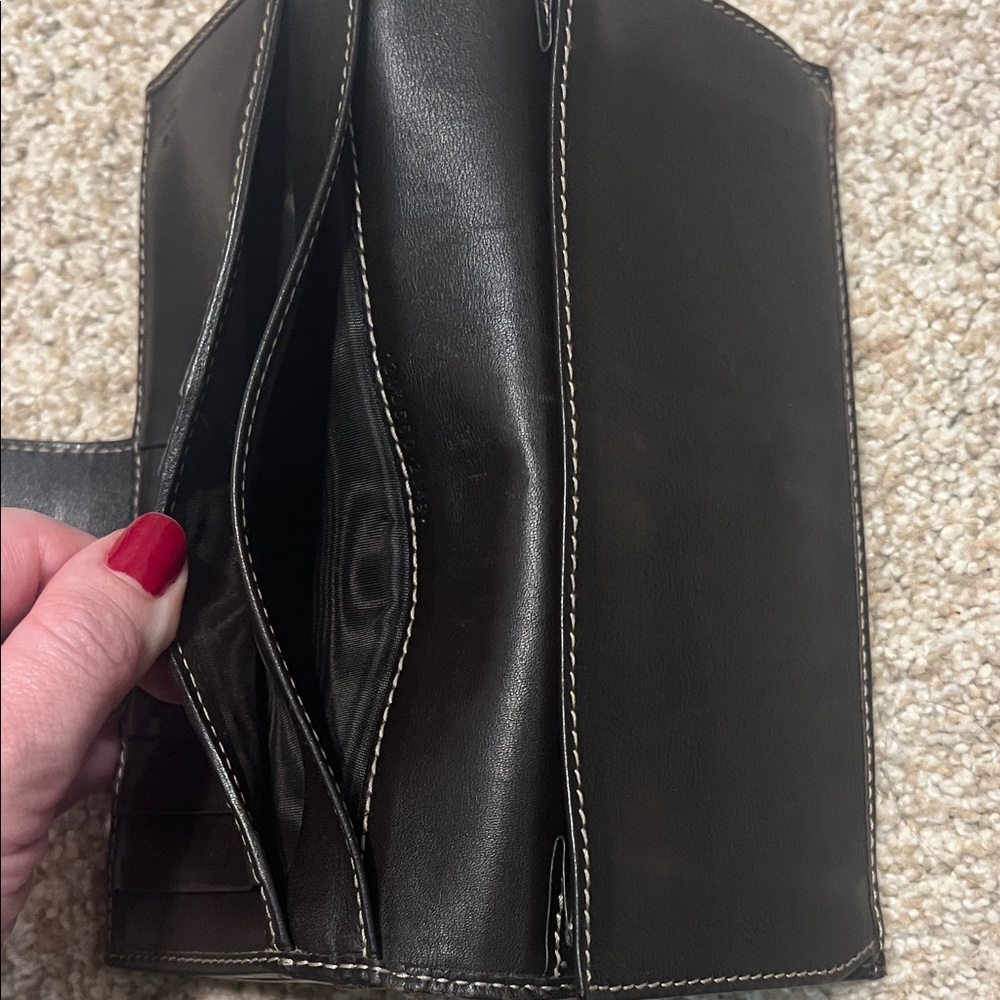 1448. Gucci Heart Tan and Brown French Purse Wallet - Picture 14 of 14